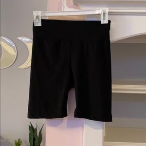 black biker shorts